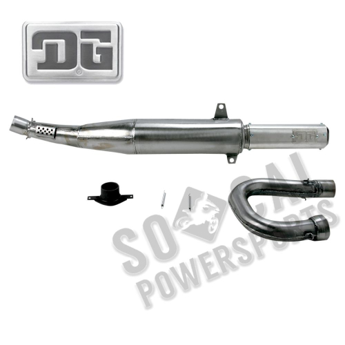 DG Performance - DG Performance 2-Stroke ATV Racing Exhaust - Pipe Only - 01-5005