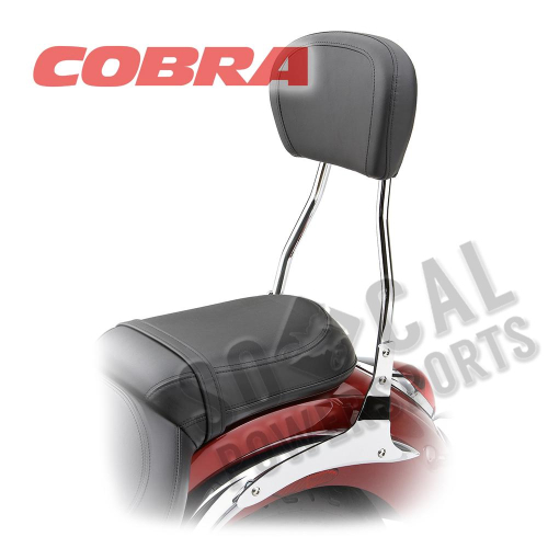 Cobra - Cobra Standard Round Sissy Bar - Chrome - 02-7760