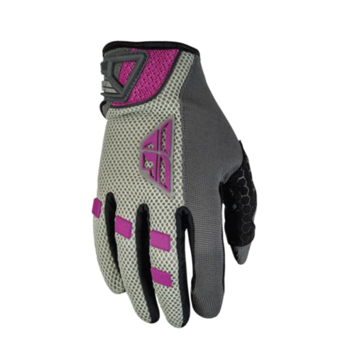 Fly Racing - Fly Racing CoolPro Womens Gloves - 476-6216X - Gray/Pink - X-Large