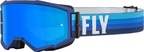 Fly Racing - Fly Racing Zone Goggles - 37-51491 - Black/Blue / Sky Blue Mirror/Smoke Lens - OSFM