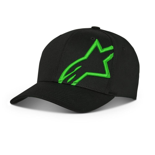 Alpinestars - Alpinestars Corp Snap 2 Hat - 1211810091060OS - Black/Green - OSFM