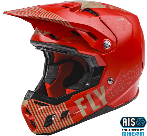 Fly Racing - Fly Racing Formula CC Primary Youth Helmets - 73-4302YL - Red/Khaki - Large