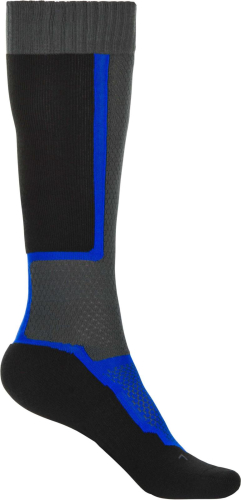 Fly Racing - Fly Racing MX Socks - 350-0513L - Black/Gray/Blue - Lg-XL