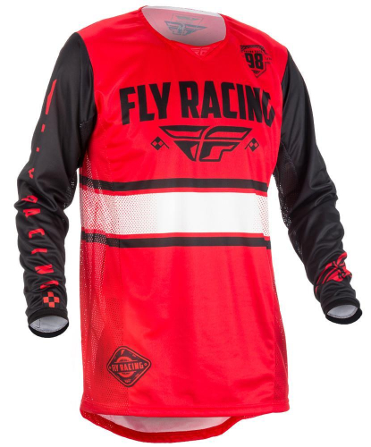 Fly Racing - Fly Racing Kinetic Era Youth Jersey - 371-422YM - Red/Black - Medium