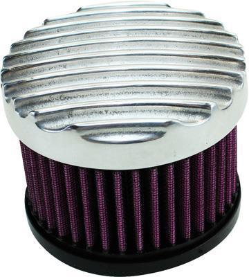 TC Bros - TC Bros Finned Air Cleaner - Polished - 109-0125