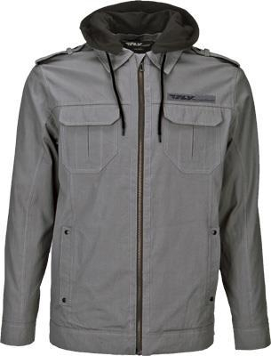 Fly Racing - Fly Racing Waxed Jacket - 354-61362X - Gray - 2XL