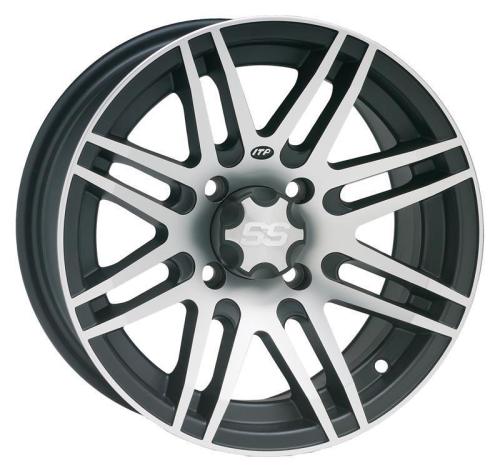 ITP - ITP SS316 Wheel - 12x7 - 2+5 Offset - 4/110 - Black/Machined - 12SS901BX