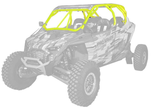 Pro Armor - Pro Armor Pro R Cage with Intrusion Bars - Lifted Lime - P2112C055LL