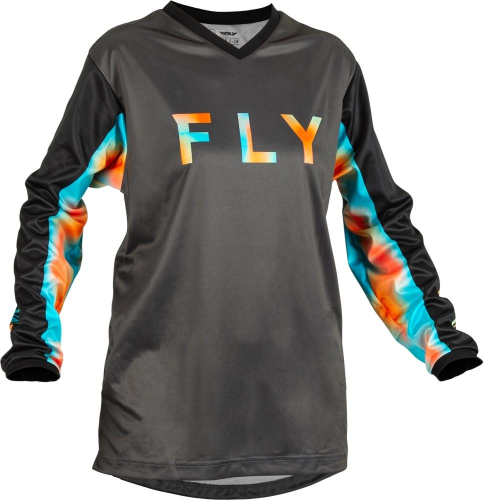 Fly Racing - Fly Racing F-16 Womens Jersey - 376-821X - Gray/Pink/Blue - X-Large