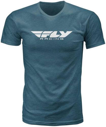 Fly Racing - Fly Racing Fly Corporate Tee - 352-0939S - Emerald Heather - Small