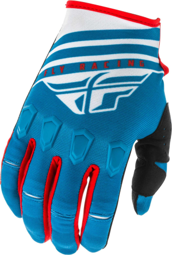 Fly Racing - Fly Racing Kinetic K220 Youth Gloves - 373-51105 - Blue/White/Red - 05