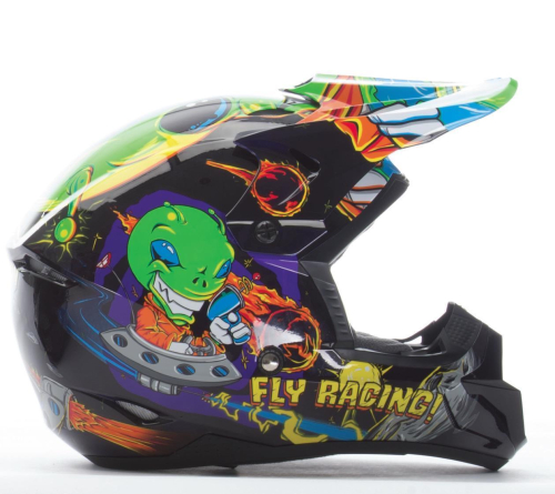 Fly Racing - Fly Racing Kinetic Invasion Youth Helmet - XF73-3453YM - Green - Medium