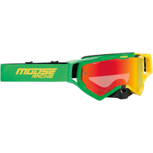 Moose Racing - Moose Racing XCR Hatch Goggles - 2601-2348 - Green/Yellow - OSFM