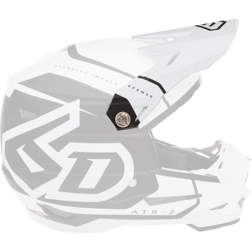 6D - 6D Replacement Visor for ATR-2 Torque Helmets - White - 72-6113