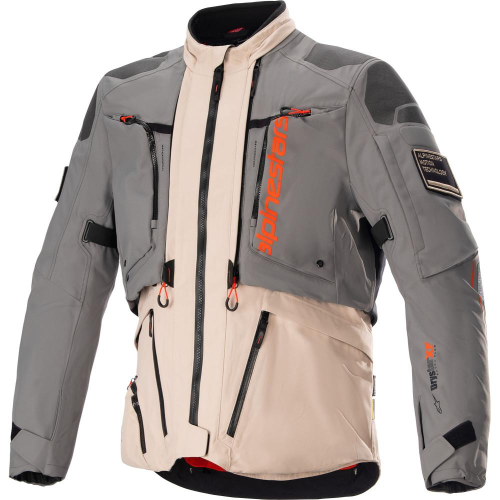 Alpinestars - Alpinestars AMT 10-R Drystar XF Jacket - 3209623-9684-2X - Gray/Pale Brown/Spicy Orange - 2XL