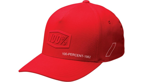 100% - 100% Flexfit Shadow Hat - 20043-00011 - Red - LG-XL