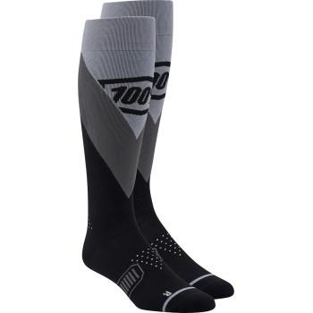 100% - 100% Hi Side Riding Socks - 20054-00010 - Black - LG-XL