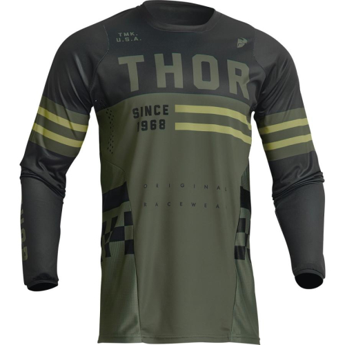 Thor - Thor Pulse Combat Jersey - 2910-7087 - Army/Black - Large