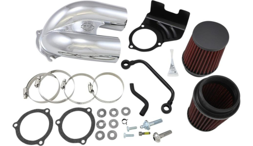 S&S Cycle - S&S Cycle Tuned Induction Air Cleaner - Chrome - 170-0636