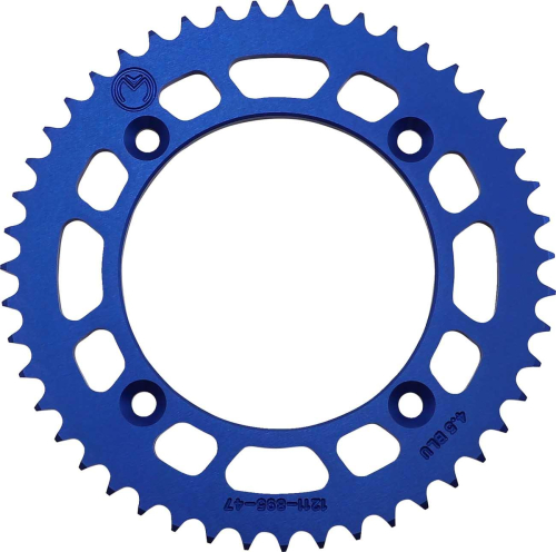 Moose Racing - Moose Racing Aluminum Rear Sprocket - 47T - Blue - 1211-1894