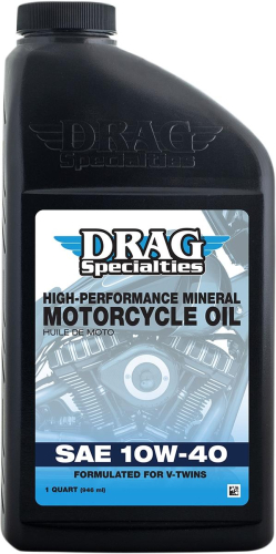 Drag Specialties - Drag Specialties High-Performance Mineral Engine Oil - 10W40 - 3601-0772