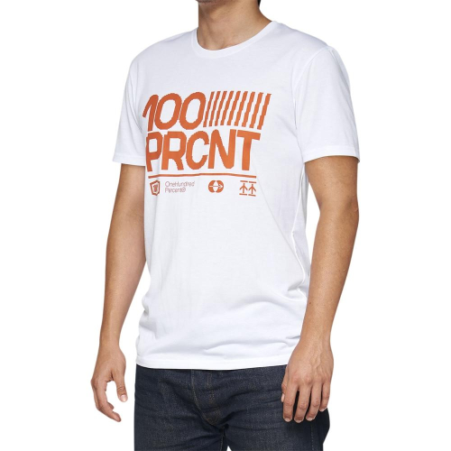 100% - 100% Surman Tech T-Shirt - 35031-000-12 - White - Large