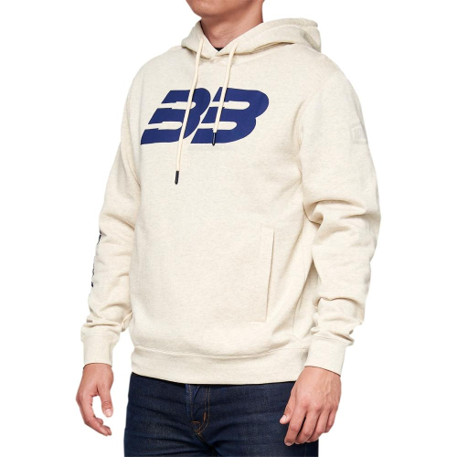 100% - 100% Brad Binder 33 Pullover Kangaroo Pocket Hoodie - BB-36045-484-10 - Oatmeal - Small