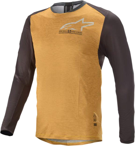 Alpinestars - Alpinestars 6.0 V2 Long-Sleeve Jersey - 176821-4010-SM - Orange/Black - Small