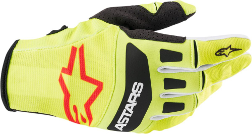 Alpinestars - Alpinestars Techstar Gloves - 3561022-551-L - Yellow/Black - Large