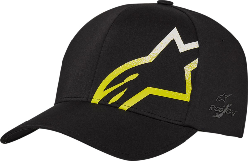 Alpinestars - Alpinestars Corp Shift Comet Delta Hat - 1211810011055LX - Black/Hi-Vis Yellow - Lg-XL