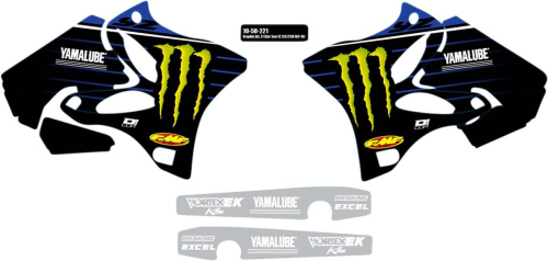 DCOR - DCOR 2021 Star Racing Yamaha Graphics Kit - 10-50-221