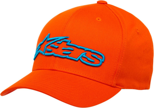 Alpinestars - Alpinestars Blaze Flexfit Hat - 1039810054072LX - Orange Blue - Lg-XL