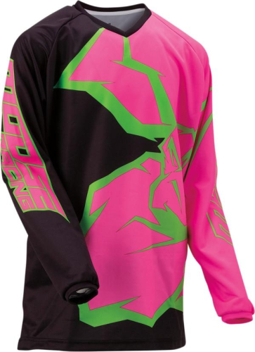 Moose Racing - Moose Racing Qualifier Youth Jersey - 2912-1987 - Black/Pink/Green - X-Small