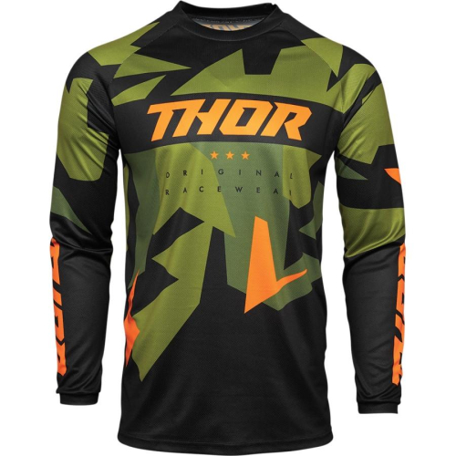 Thor - Thor Sector Warship Jersey - 2910-6154 - Green/Orange - Small