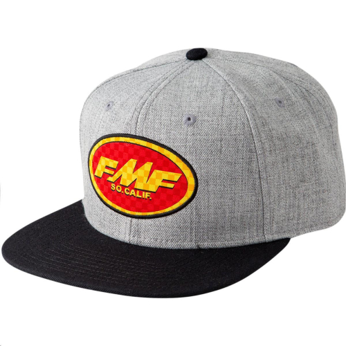 FMF Racing - FMF Racing Checkered Past Hat - SU20196901HGR - Heather Gray - OSFA