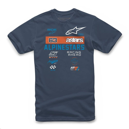 Alpinestars - Alpinestars Sponsored T-Shirt - 1210-72002-70L - Navy - Large