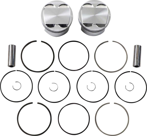 J.E. Pistons - J.E. Pistons Piston Kit - 85mm Stardad Oversize, 12.0:1 Compression - 317183