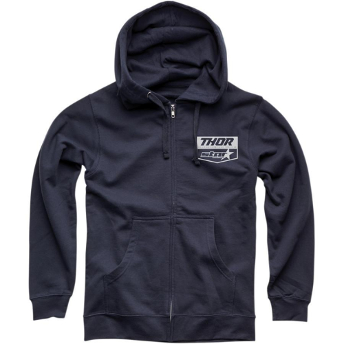 Thor - Thor Star Racing Chevron Zip Up Hoody - 3050-5323 - Navy - X-Large