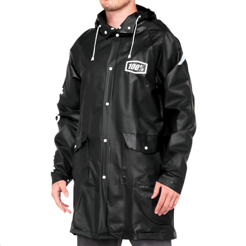 100% - 100% Torrent Raincoat - 39013-001-13 - Black - X-Large