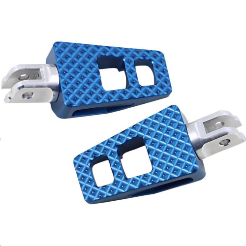 Thrashin Supply Company - Thrashin Supply Company P-54 Extra Grip Driver Footpegs - Blue - TSC-2020-4-SF