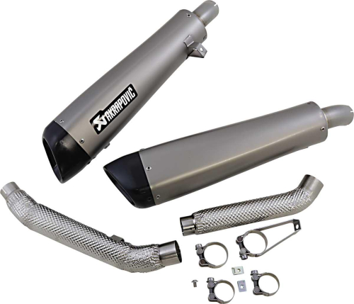 Akrapovic - Akrapovic Slip-On Line Dual Exhaust - Titanium Muffler/Black Titanium End Cap - S-T12SO3-HCQT