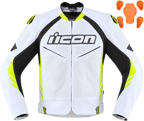 Icon - Icon Hypersport2 Prime Jacket - 2810-3639 - White/Hi-Viz - 50