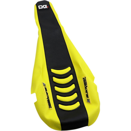 Blackbird Racing - Blackbird Racing Double Grip 3 Seat Cover - Black/Yellow - 1330HUS