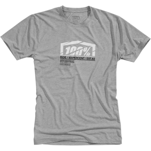 100% - 100% Assent Tech T-Shirt - 35007-188-10 - Gray Heather - Small