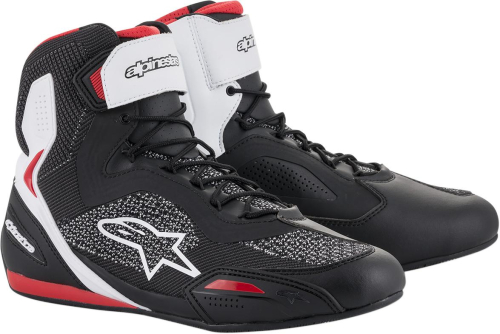 Alpinestars - Alpinestars Faster-3 Rideknit Riding Shoes - 2510319123-8 - Black/White/Red - 8