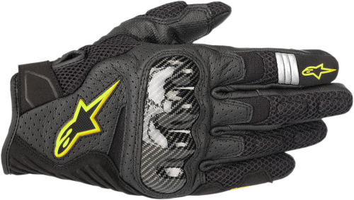 Alpinestars - Alpinestars SMX-1 V2 Air Gloves - 3570518-155-3X - Black/Yellow - 3XL