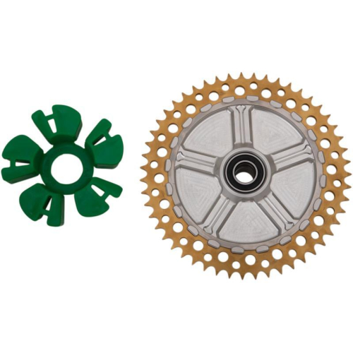 Alloy Art - Alloy Art Cush Drive Chain Sprocket with Machined Carrier - 49T - Gold - 9CC49-32