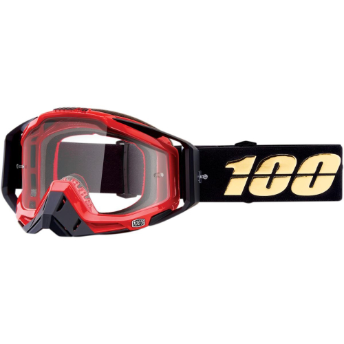 100% - 100% Racecraft Nardo Goggles - 50100-274-02 - Nardo/ Black/White / Clear Lens - OSFM