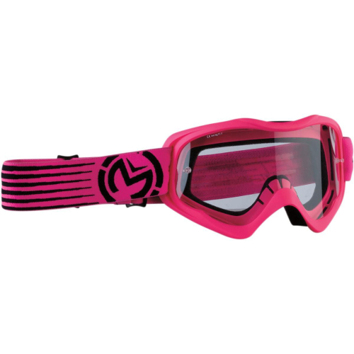 Moose Racing - Moose Racing Qualifier Slash Goggles - 2601-2506 - Pink/Black / Clear Lens - OSFM