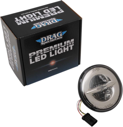 Drag Specialties - Drag Specialties Premium 7in. Reflector Style Led Head Lamp - Chrome - 2001-1790